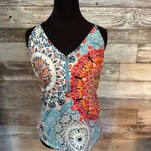 Vibrant Mandala Print Tank Top